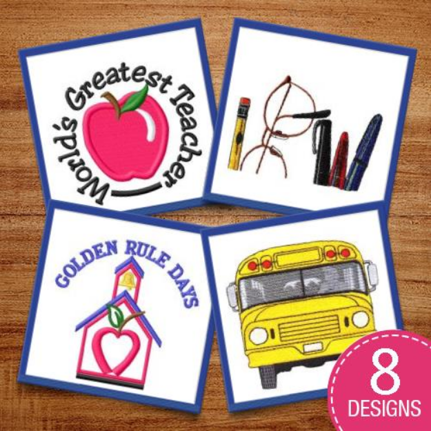 Picture of Schools In Session! Embroidery Design Pack