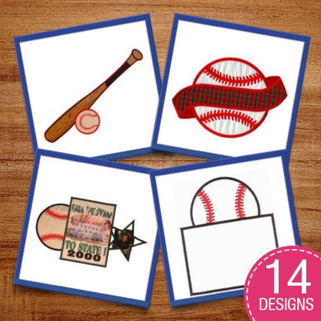 Picture of Hey Batter! Embroidery Design Pack