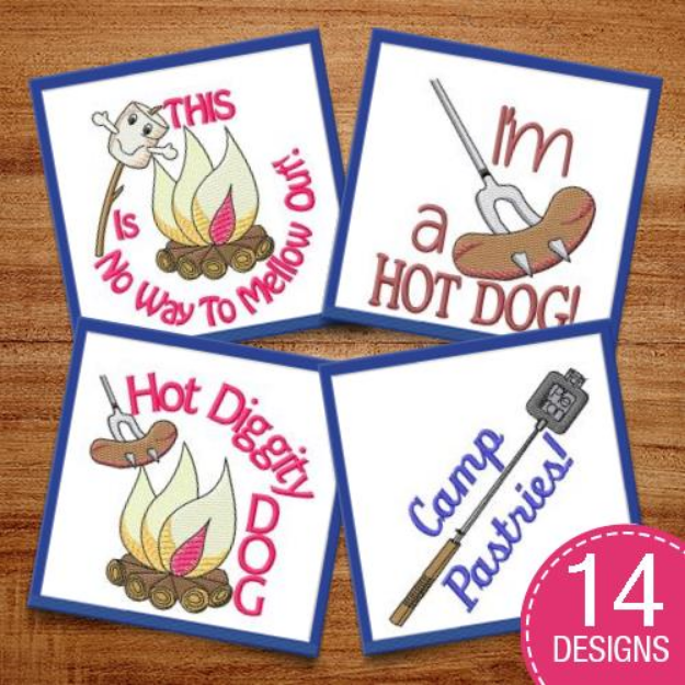 Picture of Funny Cooking Captions Embroidery Design Pack