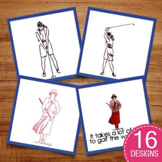 Picture of Golf FORE Ever Embroidery Design Pack