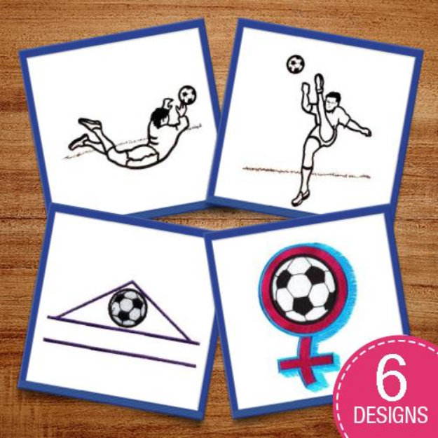 Picture of Soccer Is For Kicks! Embroidery Design Pack
