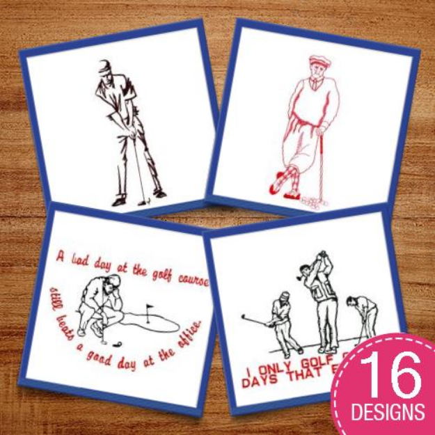 Picture of Anytime Is Tee Time! Embroidery Design Pack