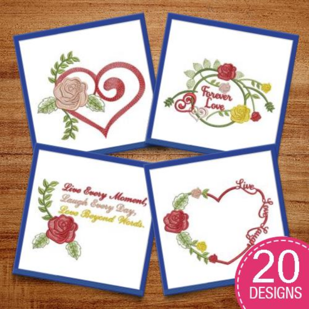 Picture of Valentine Love Designs Embroidery Design Pack