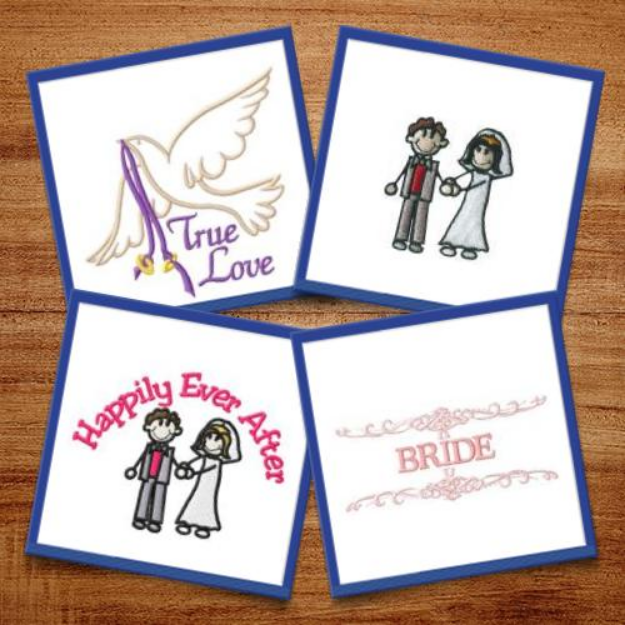 Picture of Theyre Getting Married! Embroidery Design Pack