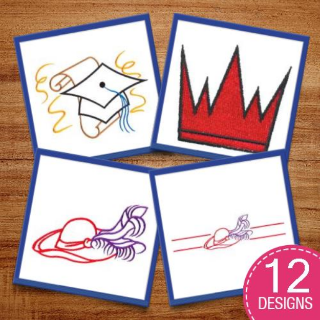 Picture of Hats For Every Occasion Embroidery Design Pack