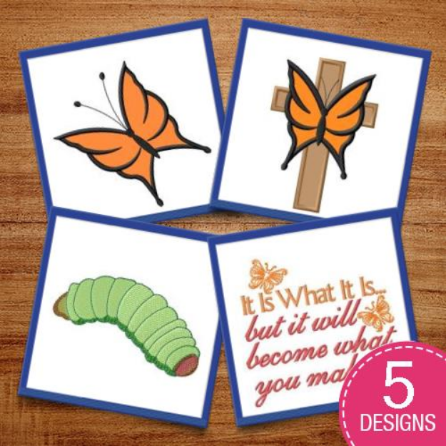 Picture of Busy Bugs Embroidery Design Pack