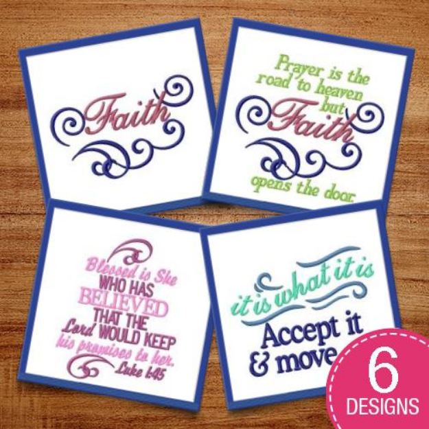 Picture of Swirly Captions Embroidery Design Pack