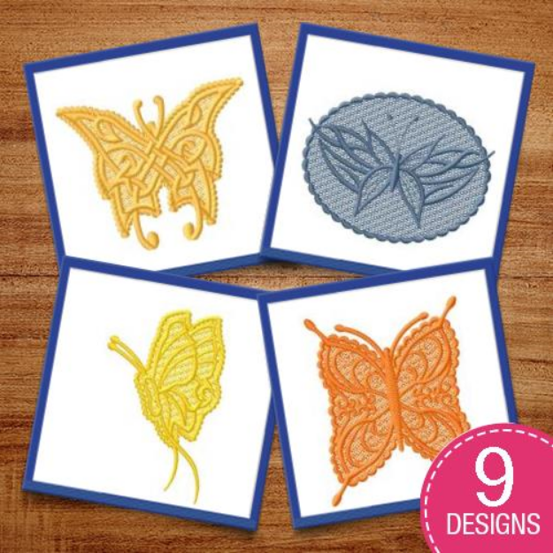 Picture of FSL Butterflies Embroidery Design Pack