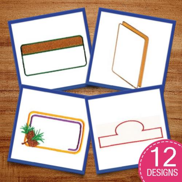 Picture of Rectangles Frames & Borders Embroidery Design Pack
