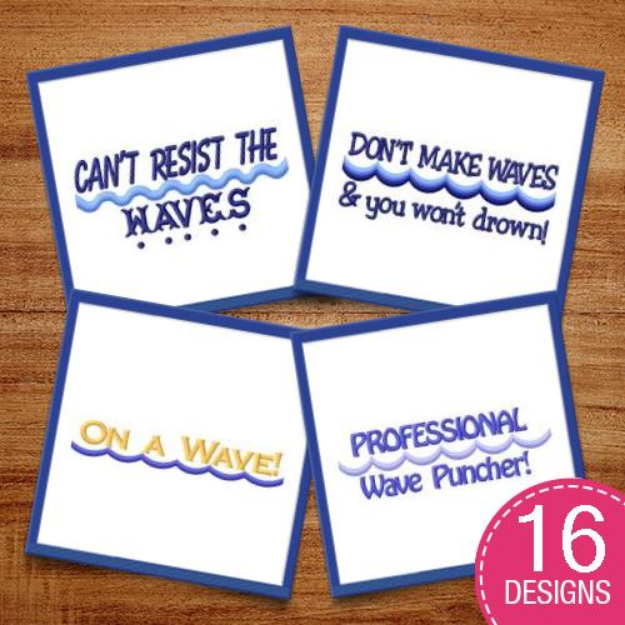 Picture of Sayings At Sea Embroidery Design Pack