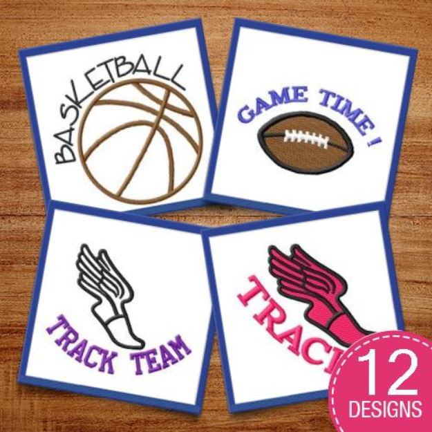 Picture of All Sports, All The Time Embroidery Design Pack