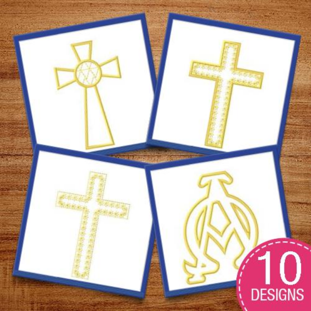 Picture of Religious Outlines Embroidery Design Pack