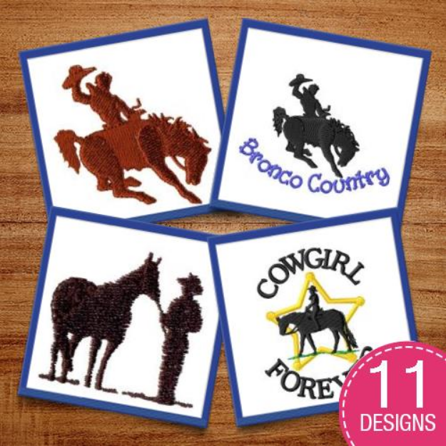 Picture of Unbreakable Cowboys Embroidery Design Pack