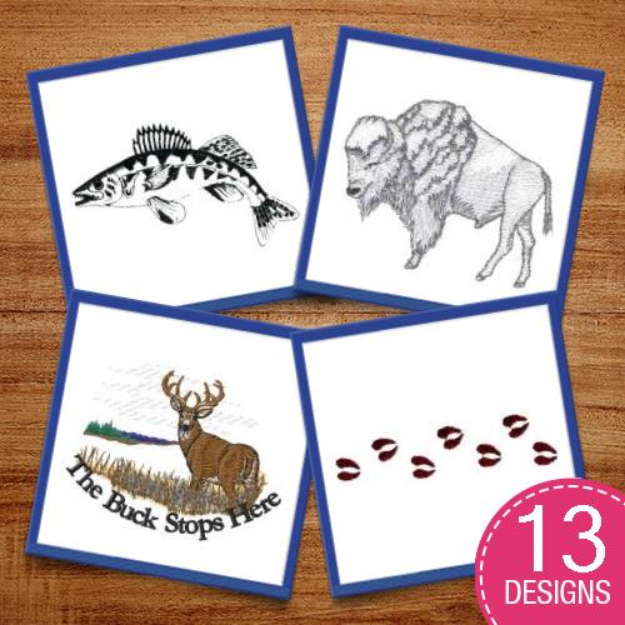 Picture of Amazing Wildlife Embroidery Design Pack