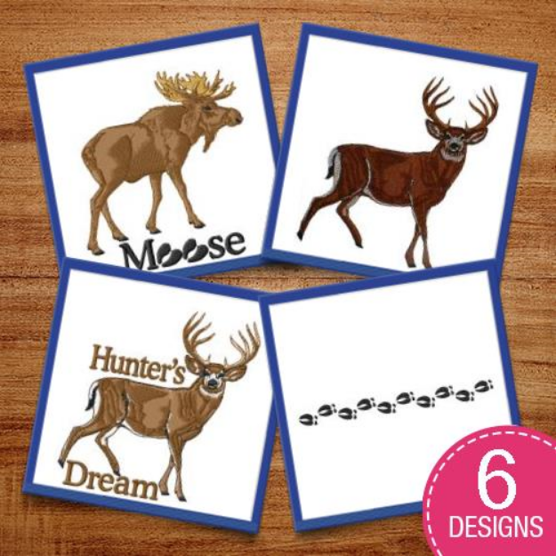 Picture of Antlers & Hooves Embroidery Design Pack