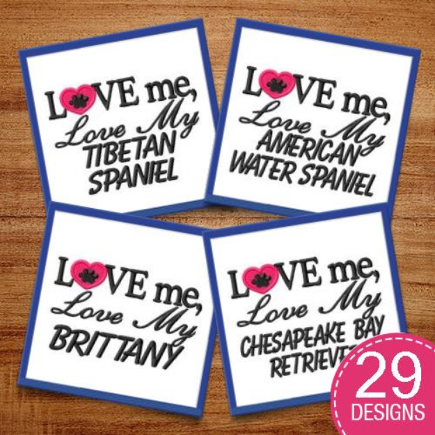 Picture of Love Me, Love My Purebred Embroidery Design Pack