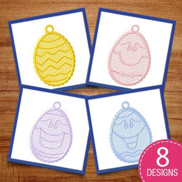 Picture of Easter FSL Ornaments Embroidery Design Pack