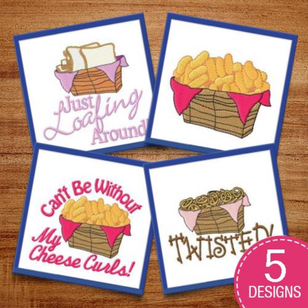 Picture of Delicious Snacks Embroidery Design Pack