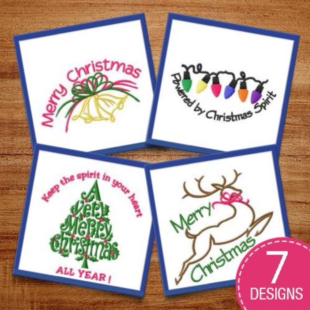 Picture of HoHoHo Merry Christmas! Embroidery Design Pack