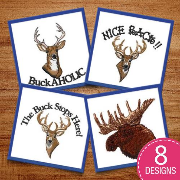 Picture of Buck-A-Holic Embroidery Design Pack