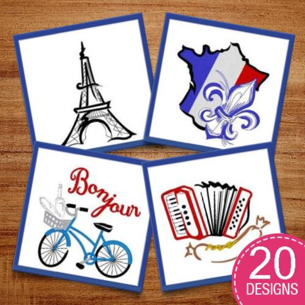 Picture of World Traveller Embroidery Design Pack