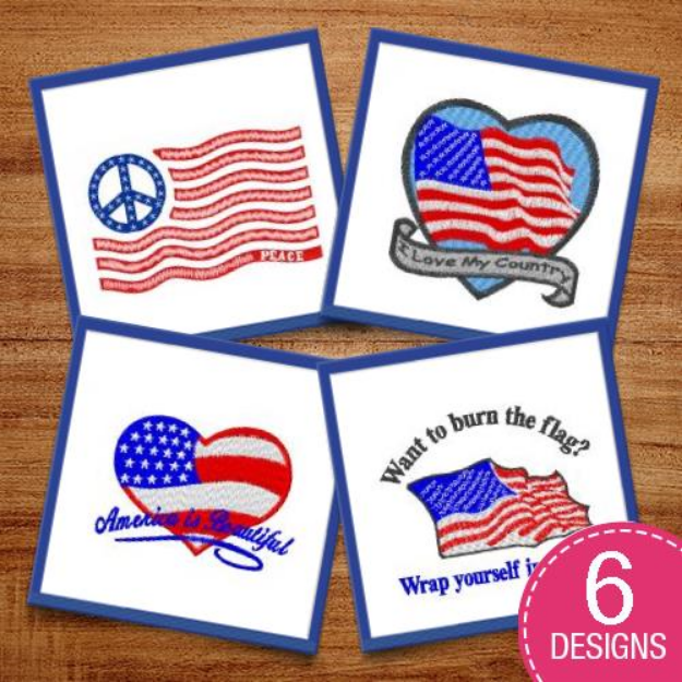 Picture of Made In America Embroidery Design Pack
