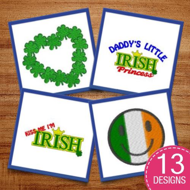 Picture of St. Patricks Day Embroidery Design Pack