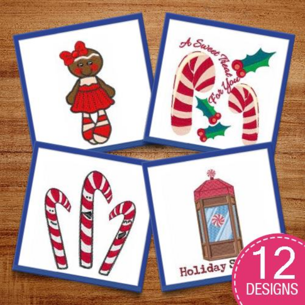 Picture of Yummy Christmas Treats Embroidery Design Pack