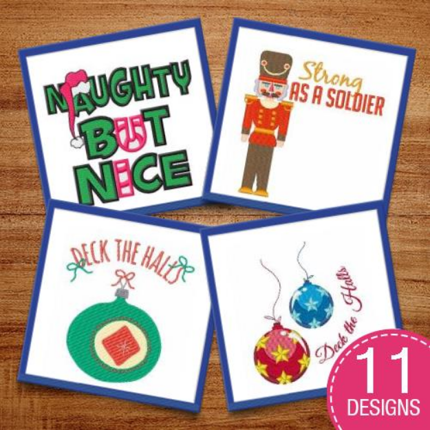 Picture of Deck The Halls! Embroidery Design Pack