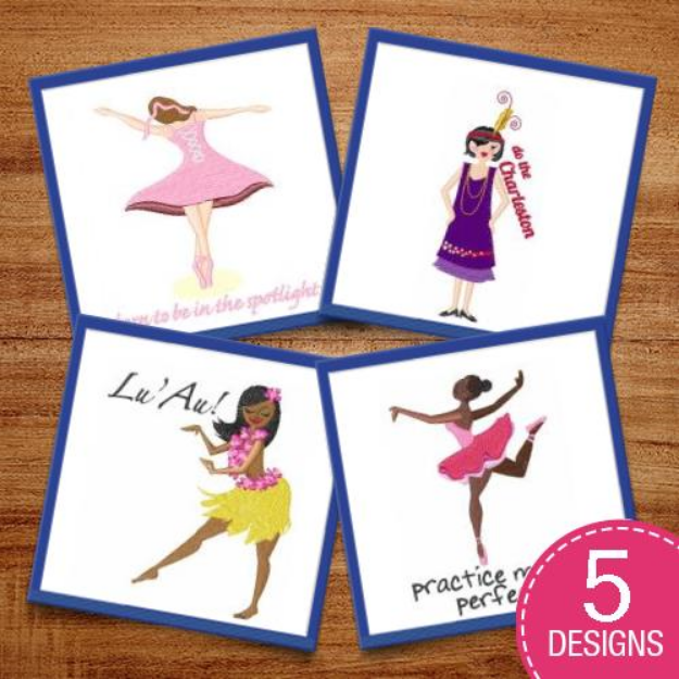 Picture of Born To Dance Embroidery Design Pack