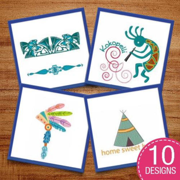 Picture of Southwestern Decorations Embroidery Design Pack