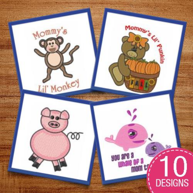 Picture of Nursery Room Critters Embroidery Design Pack