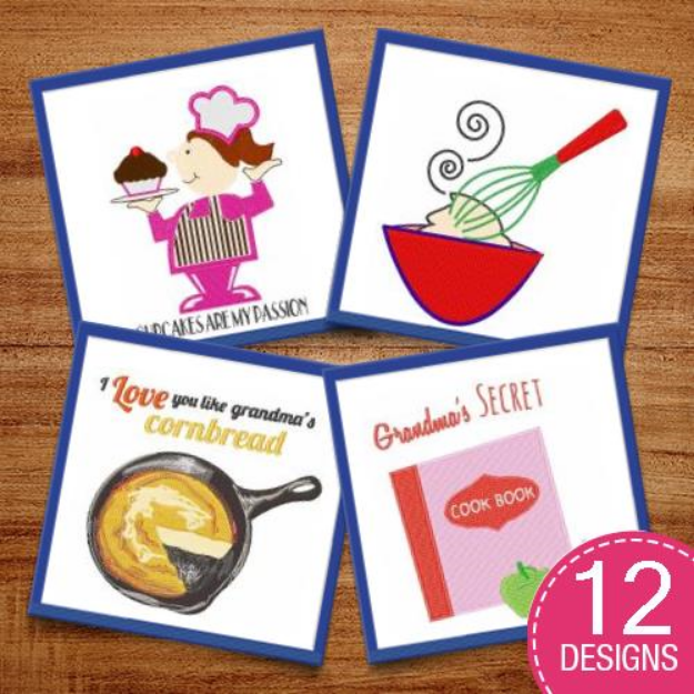 Picture of Kitchen Secrets Embroidery Design Pack