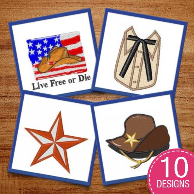 Picture of Cowboy Life Embroidery Design Pack