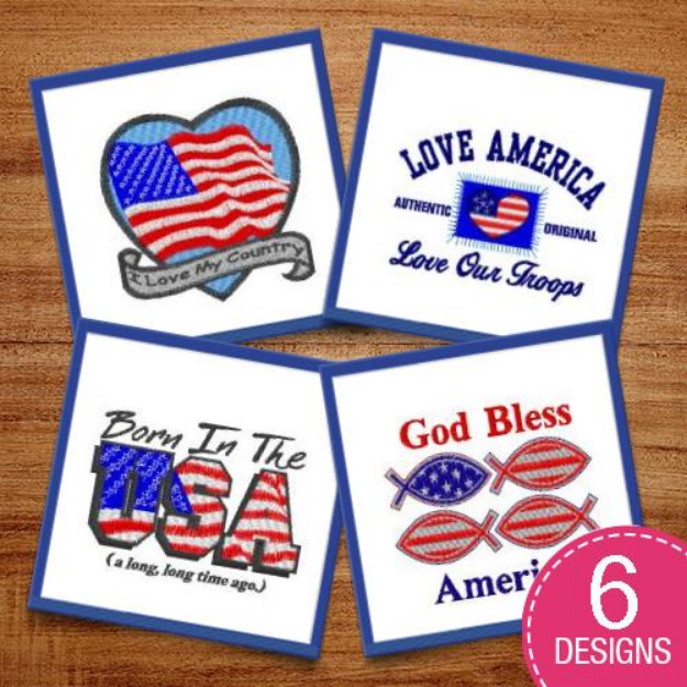 Picture of American Religion Embroidery Design Pack