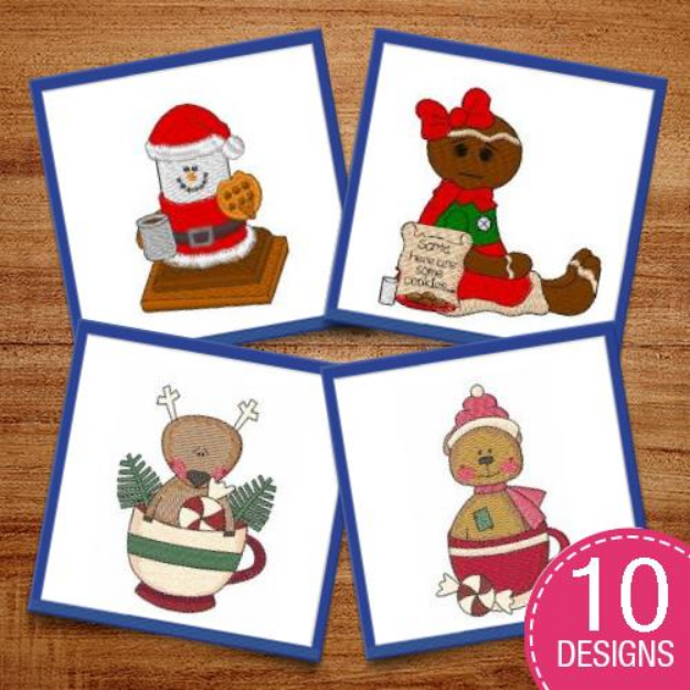 Picture of Delicious Christmas Drinks Embroidery Design Pack