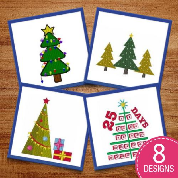 Picture of Rock The Christmas Tree Embroidery Design Pack