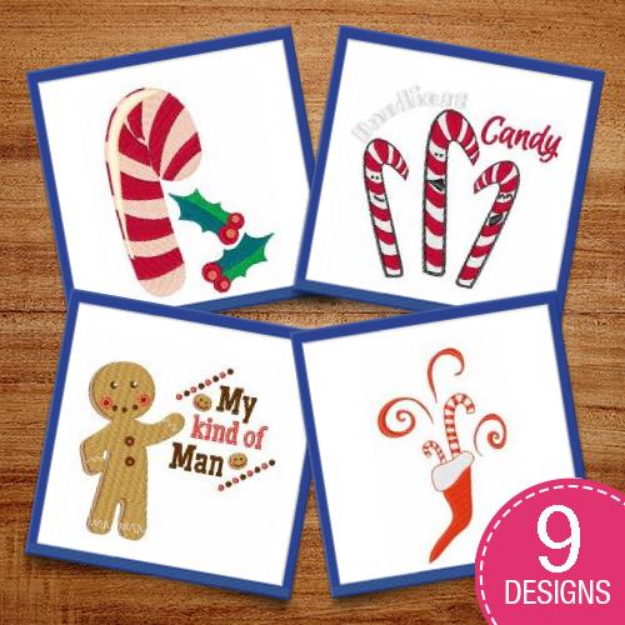 Picture of Christmas Candy! Embroidery Design Pack