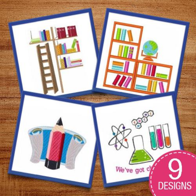 Picture of School Is Fun! Embroidery Design Pack