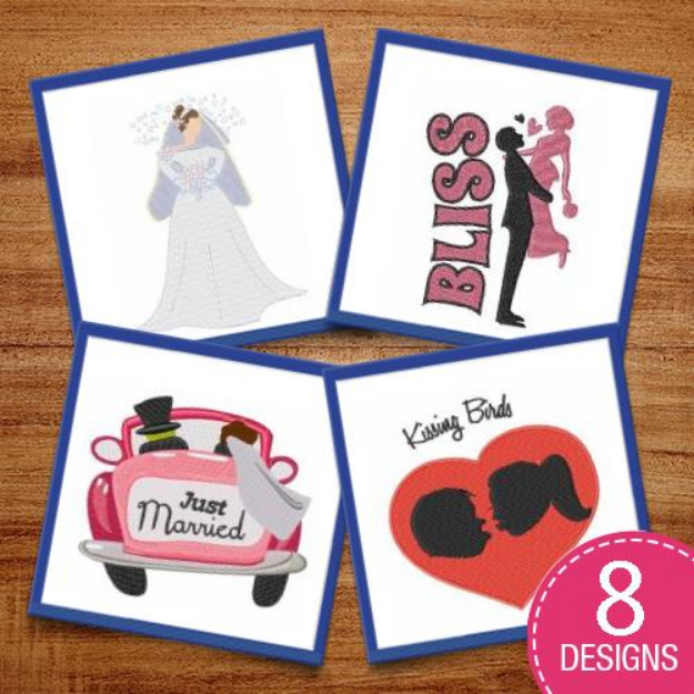 Picture of Your Wedding Day Embroidery Design Pack