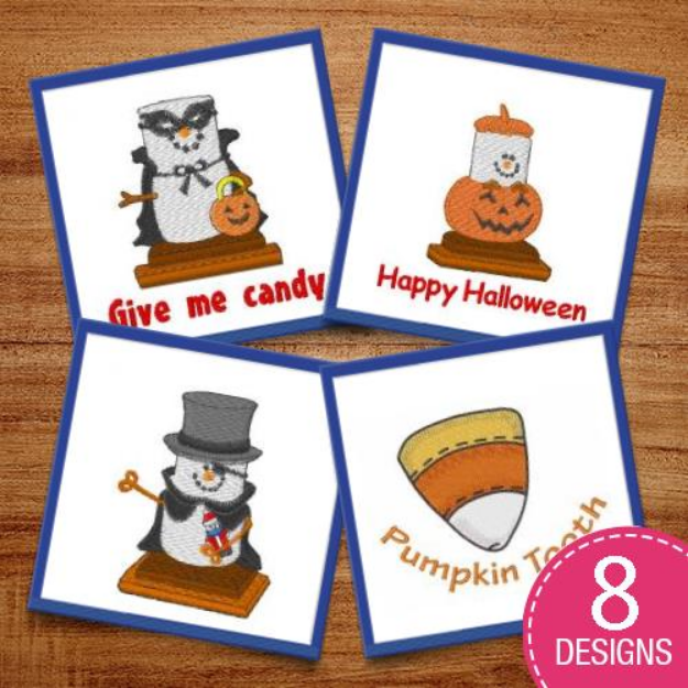 Picture of Halloween Desserts Embroidery Design Pack