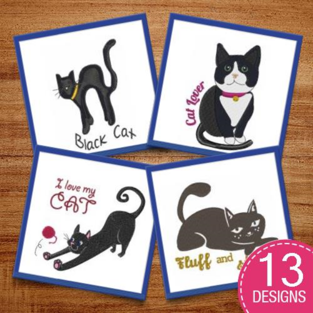 Picture of Cats Rule The House! Embroidery Design Pack