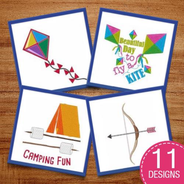 Picture of Outdoor Activities Embroidery Design Pack