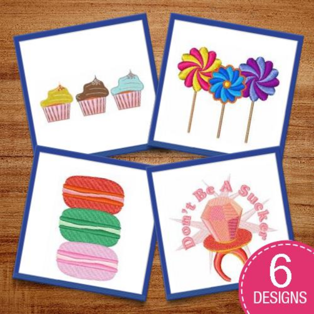 Picture of Desserts For Everyone Embroidery Design Pack