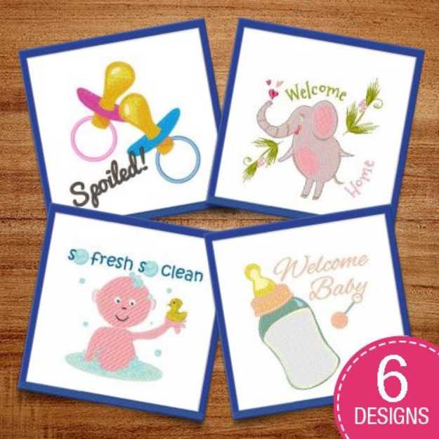 Picture of Welcome Newborn! Embroidery Design Pack