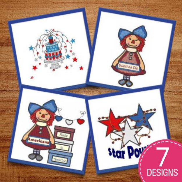 Picture of Independence Day Embroidery Design Pack