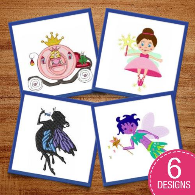 Picture of Fairy Princess Embroidery Design Pack