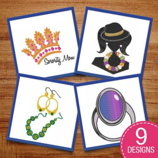 Picture of A Little Bling Embroidery Design Pack