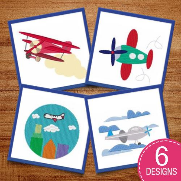Picture of Airplane Toys Embroidery Design Pack