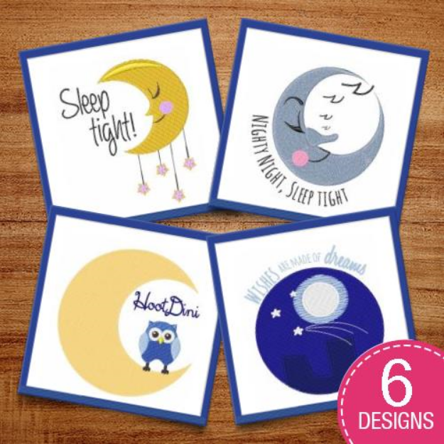Picture of Sleep Well Little One Embroidery Design Pack